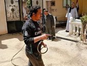 حملة شبابية لتطهير وتعقيم قرية أولاد يحيى بسوهاج لمنع انتشار كورونا