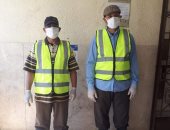 توزيع 200 سترة وقاية على عمال النظافة فى بلبيس واستمرار تعقيم الشوارع