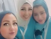 جيشنا الأبيض.. مساعدات قسم التمريض على خط مواجهة كورونا بمستشفى القاهرة التخصصى