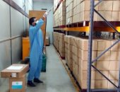 وزارة الطيران تستكمل اجراءات التعقيم والتطهير لطائرات الشحن الجوى.. صور