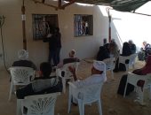 تنظيم وقائي خلال استلام منحة العمال ببريد الشيخ زويد بشمال سيناء