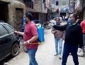 شباب أرض اللواء يعقمون شوارعهم للوقاية من فيروس كورونا