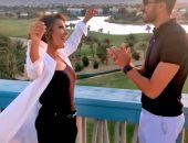 سميرة سعيد ترقص مع ابنها فى كواليس تصوير أوبريت "أنت أقوى" بالجونة..فيديو