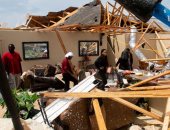 إعصار مونرو يجتاح ولايتى مسيسبى ولويزيانا ويدمر منازل وطائرات وشبكة الكهرباء