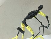 "سباق الدراجات" مشروعات تخرج للفرقة الرابعة بكلية التربية الفنية حلوان.. صور