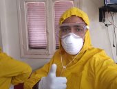 "جيشنا الأبيض".. "عصام" مراقب صحى بالمنوفية على خط مواجهة كورونا
