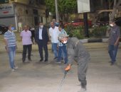 صور.. سكرتير محافظة الأقصر يتابع تطبيق حظر التجوال وحملات النظافة بالشوارع