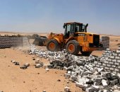 إزالة 182 حالة تعد على أراضى أملاك الدولة ضمن الموجة الـ 18 فى بنى سويف