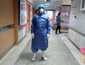 الجيش الأبيض.. أحمد محمود طبيب بمستشفى عزل تمى الامديد فى مواجهة كورونا