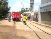 محافظة الغربية تعقم المنازل والمبانى بقرية صفط تراب على مدار اليوم
