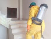 صور.. تعقيم قريتى الحصوة والسعدية فى بلبيس بعد ظهور حالات اشتباه بكورونا