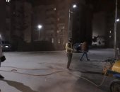 صور.. بالتزامن مع الحظر ..تطهير شوارع أحياء المنتزة والجمرك وغرب الإسكندرية