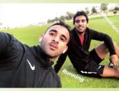 أحمد ياسر ريان يستعد لعودة الدوري بتدريبات الجرى مع شقيقه