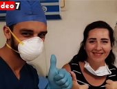 أجانب بمستشفى أبو خليفة بالإسماعيلية يشكرون الطاقم الطبى بعد علاجهم من كورونا