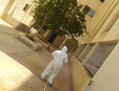 رئيس جامعة الفيوم: تطهير وتعقيم مدن الطلبة الجامعية للمرة الرابعة.. صور
