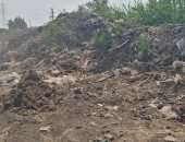 سيبها علينا.. شكوى من انتشار القمامة بمدخل منشأة دملو بالمنوفية