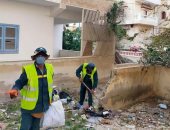 تنفيذ حملة نظافة لمناطق حى ساحل العريش 