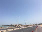 شواطئ الغردقة خالية وغلق شارع الكورنيش بالمدينة ..صور وفيديو