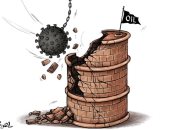 كاريكاتير صحيفة إماراتية.. كورونا يحطم أسعار النفط عالميا