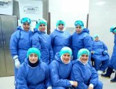 جيشنا الأبيض.. صورة جماعية للفريق الطبى بمستشفى حميات بيلا بكفر الشيخ  