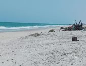 صور.. خلو شاطئ العريش من مرتاديه بشكل كلى لأول مرة