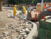 إزالة 887 طن قمامة ومخلفات وتنفيذ 39 حالة تعدى بأراضى الدولة بمدينة البياضية