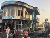 الدفع بـ4 سيارات إطفاء للسيطرة على حريق شب بسيارة بجوار محطة وقود بالقناطر