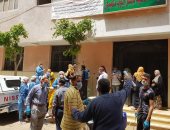 تعقيم قرى كفر أيوب فى بلبيس وعزل 83 فردا بسبب حالتين لكورونا .. صور