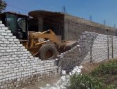 إزالة التعديات على مساحة 9955  متر من أملاك الدولة فى سوهاج