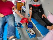 صور.. شباب بنى سويف يطلقون مبادرة "عندنا دم" للتبرع بالدم 