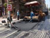 صور.. تنفيذ مشروعات رصف شوارع فى حى ثان طنطا بـ1.5 مليون جنيه