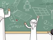 كاريكاتير صحيفة إماراتية.. يبرز دور التقدم العلمي ودوره في تحقيق رؤية الإمارات المستقبلية