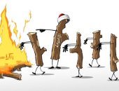 كاريكاتير صحيفة سعودية.. الإخوان يشعلون نار الفتن والكراهية داخل الشعوب