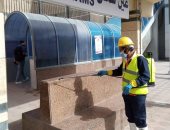 صور.. المترو يواصل أعمال تعقيم وتطهير المحطات والقطارات ضد كورونا