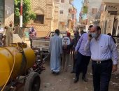 رئيس مدينة منوف : تطهير قرية كفر بلمشط يوميا للوقاية من اخطار كورونا 