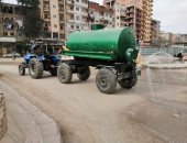 صور.. رفع إشغالات وأعمال تطهير وفض أسواق بكفر الشيخ