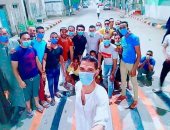 أهالى شارع المنيرة بدشنا فى قنا يطهرون الشوارع للوقاية من فيروس كورونا