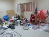 صور.. ضبط مصنع مخدرات وورق بردي وتماثيل داخل فيلا في المنوفية