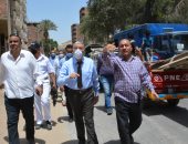صور.. محافظ المنيا: إزالة 59 حالة تعد فى المراكز والمدن