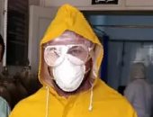 جيشنا الأبيض.. "أحمد" مسئول سحب عينات بمستشفى أبو كبير على خط مواجهة كورونا