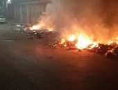 شكوى من دخان حرق القمامة فى شارع المدارس بمنطقة شبرا الخيمة