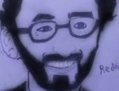 "رضا" من الشرقية يشارك صحافة المواطن بموهبته في الرسم