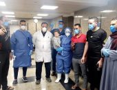 خروج 3 متعافين جدد بمستشفى قها للحجر الصحى بينهم طفل عمره عام ونصف