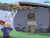 كاريكاتير صحيفة إماراتية.. أردوغان يتحدى كورونا وسجونه مزدحمة بمعتقلى الرأى