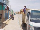 تنفيذ موجة تعقيم جديدة لمنشآت وشوارع بوسط سيناء.. صور