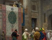 100 لوحة عالمية.. "بائع السجاد فى القاهرة" ألوان متعددة وشغف بالفن