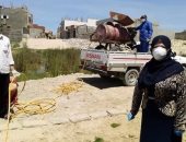 تنفيذ حملة تعقيم أحياء كرم أبو نجيلة والمساعيد في العريش.. صور