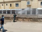 تطهير وتعقيم شوارع وميادين بورسعيد وميت خاقان بالمنوفية لمواجهة كورونا