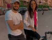 كريم طارق "بيسلى" صيامه بركوب البسكلتة قبل حظر التجول 