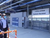 وزير النقل يتفقد المرحلة الرابعة للخط الثالث للمترو..صور
